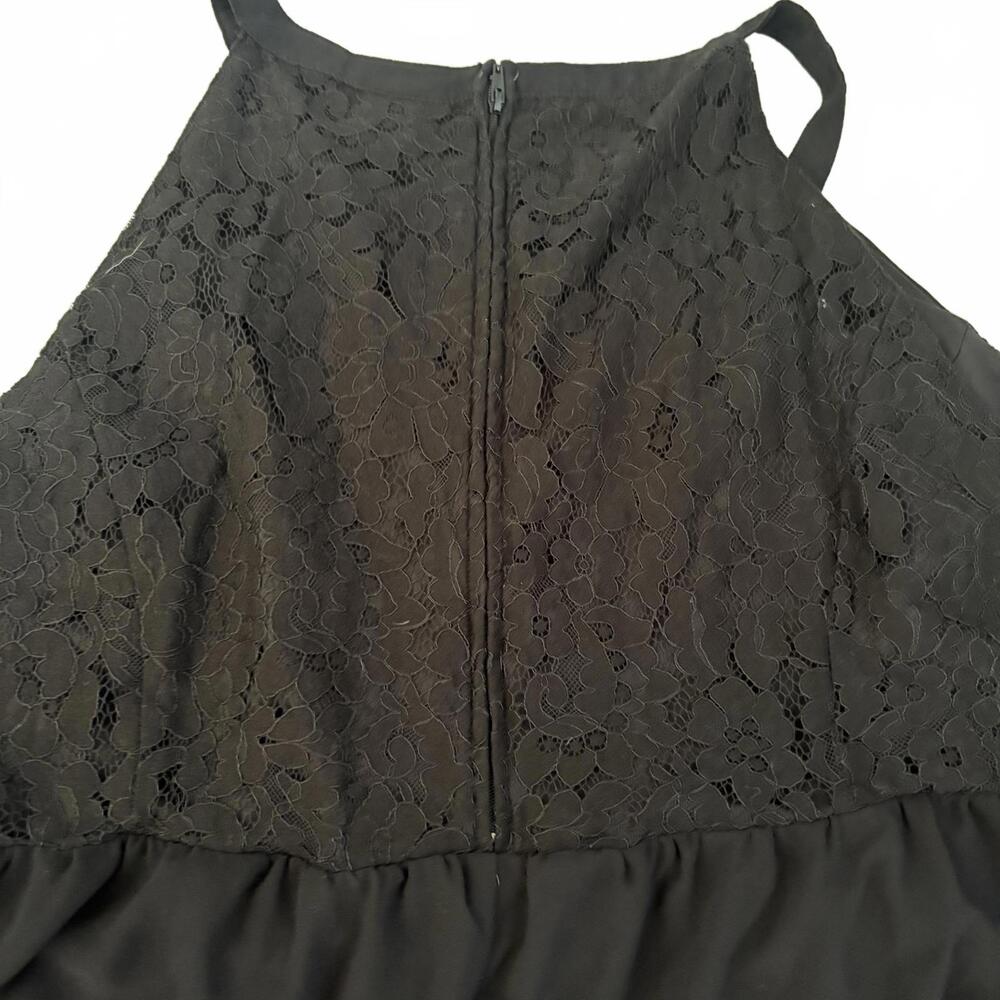 Torrid | Women’s Black Strappy Halter Lace Sheer Layered Blouse Top Size 3X - Picture 5 of 9
